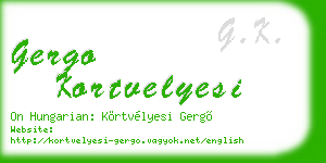 gergo kortvelyesi business card